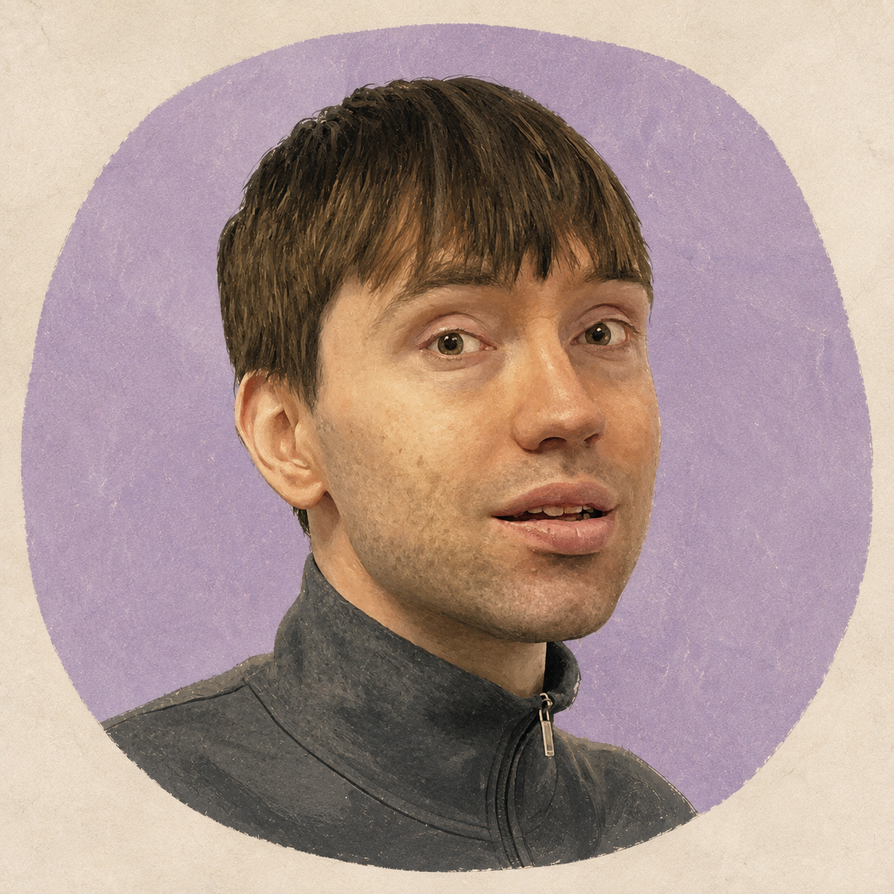 Illustrated portrait of Dima
