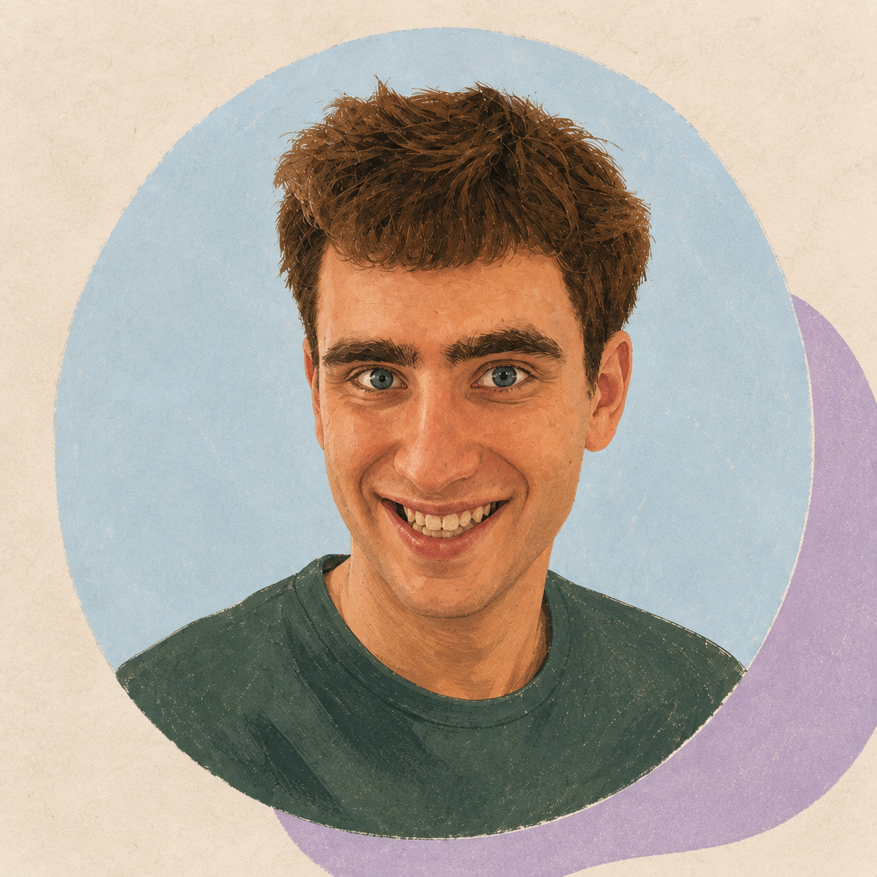 Illustrated portrait of Alex