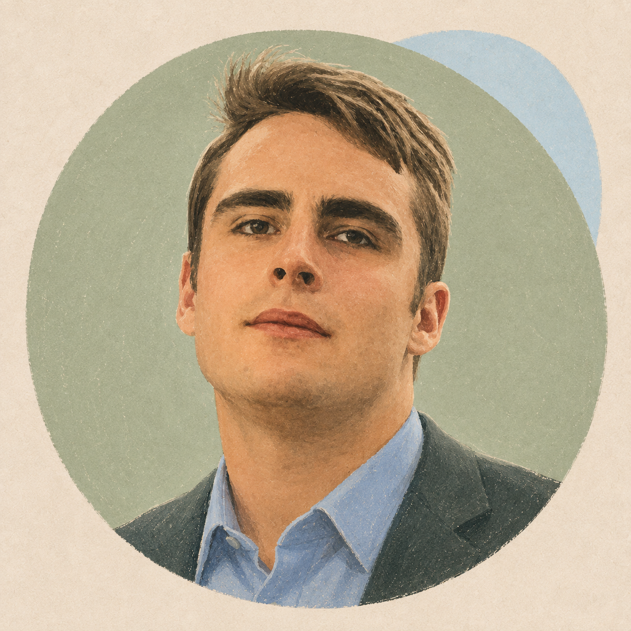 Illustrated portrait of Sawyer